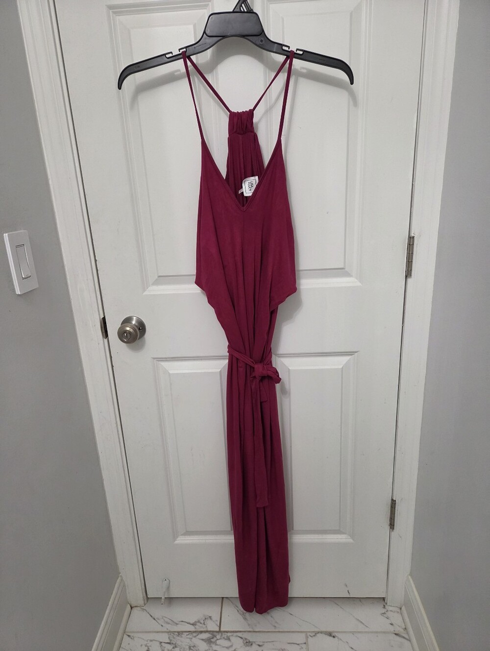 Lisa & Lucy Women's Domino DRAPE Maxi Dress  Fucshia Size S
